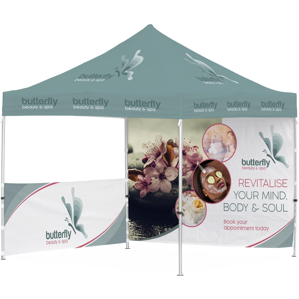 Ovation Sublimated Gazebo 3m X 3m - 1 Half-Wall Skin - 1 Full-Wall Skin-3m x 3m Sublimated Gazebos-Banners and Flags-Gift Wrap Shop