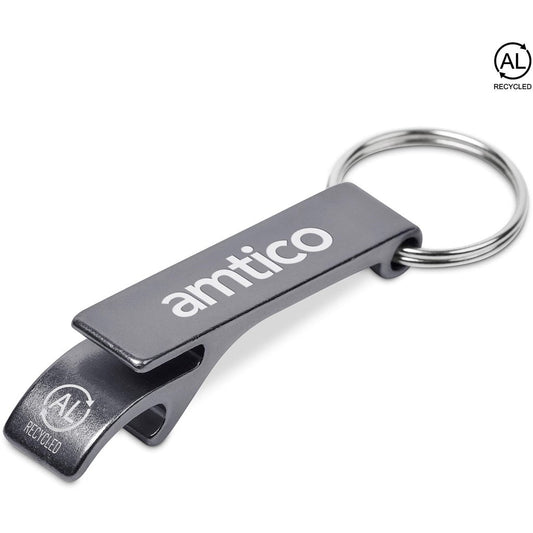 Altitude Cog Recycled Aluminium Bottle Opener Keyholder-Keyholders-corporate gift ideas for employees-branded corporate gifts | corporate gifts south africa | Just Brand