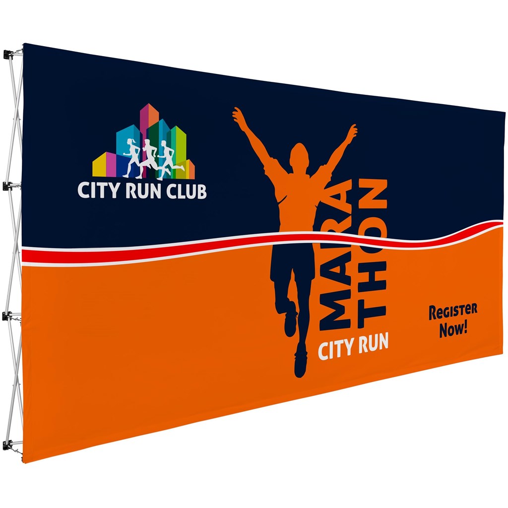 Legend Straight Banner Wall 4.45m x 2.25m-Single-Sided Straight Banner Walls-Gift Wrap Shop