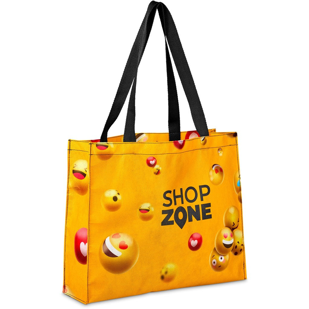 Pre-Printed Sample Hoppla Menlyn RPET Stitch-Bond Shopper-Custom Shopper and Tote Bags-Corporste Gifts-Gift Wrap Shop