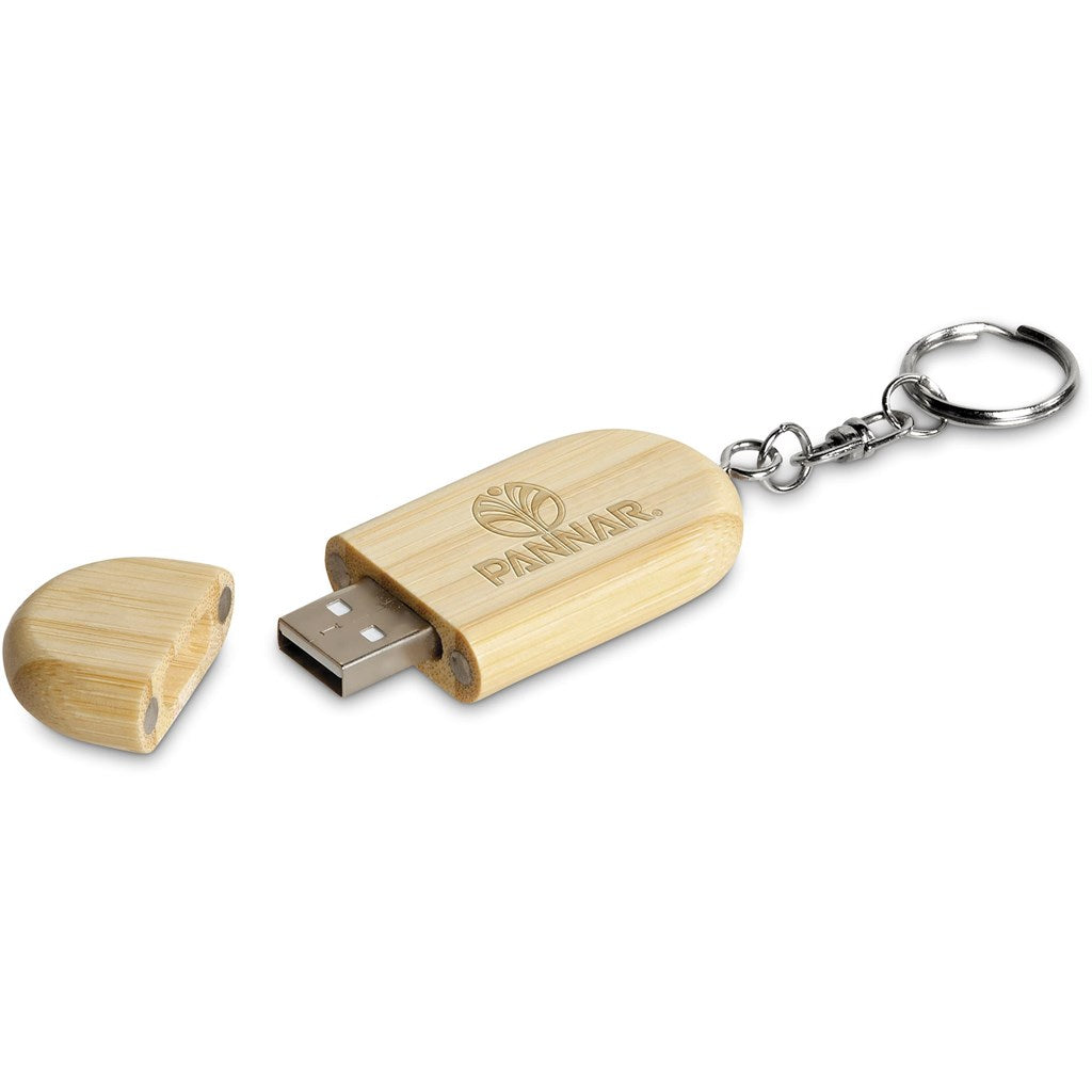 Okiyo Benkyou Bamboo Flash Drive Keyholder - 8GB | Eco-Friendly Memory Sticks | Custom branded & personalised corporate gifts | Gift Wrap Shop