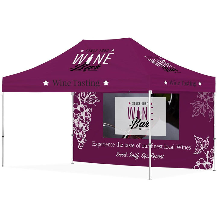 Ovation Sublimated Gazebo 4.5m X 3m - 1 Long Full-Wall Skin-4.5m x 3m Sublimated Gazebos-Banners and Flags-Gift Wrap Shop