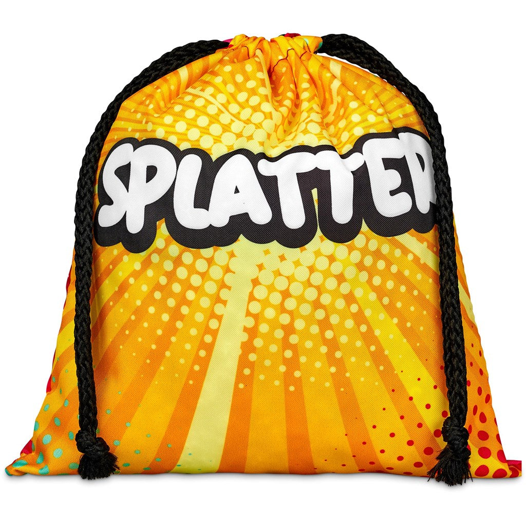 Hoppla Indian Midi Polyester Drawstring Pouch | Custom Branded & Personalised Bags | Just Brand