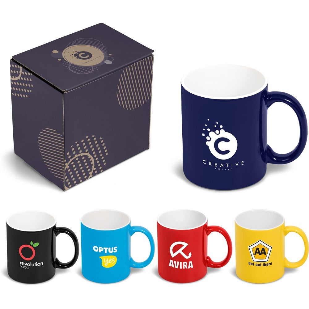 Omega Mug in Bianca Custom Gift Box-Cups Mugs And Short Tumblers In Custom Gift Boxes-Custom branded & personalised mugs-Giftwrap Shop