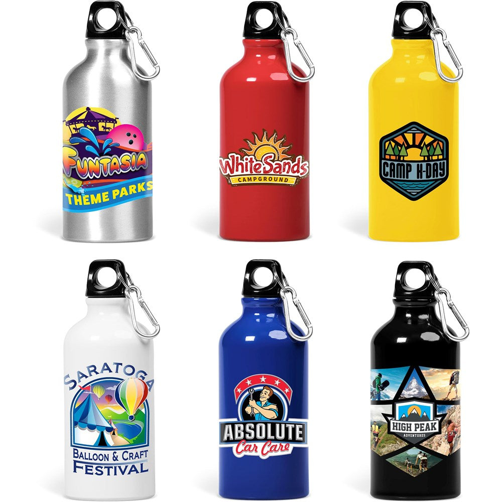 Altitude Braxton Aluminium Water Bottle - 500ml | Metal Drinkware | Custom branded promotional items | Giftwrap Shop