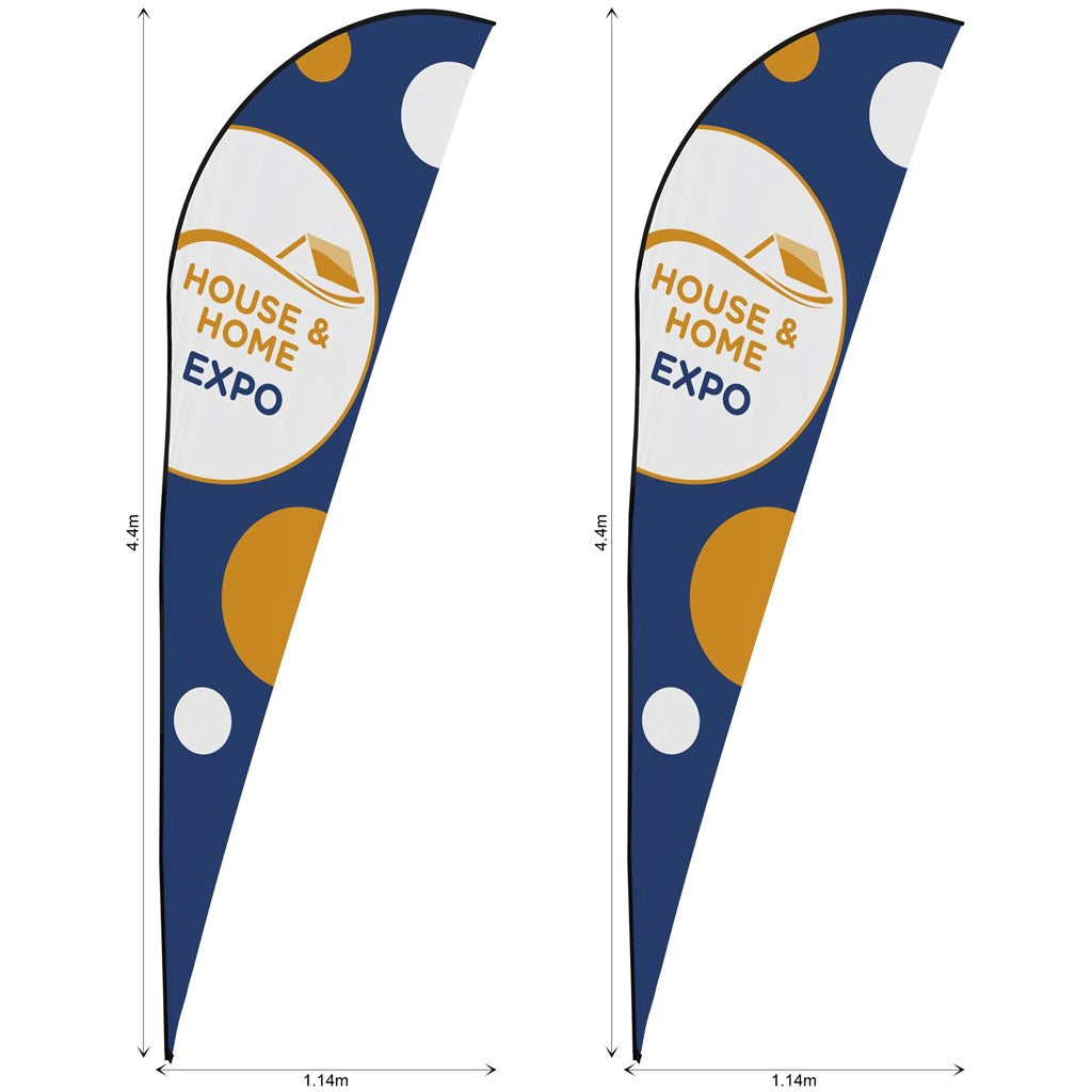 Legend 4m Sublimated Sharkfin Flying Banner Skin - Set Of 2 (Excludes Hardware)