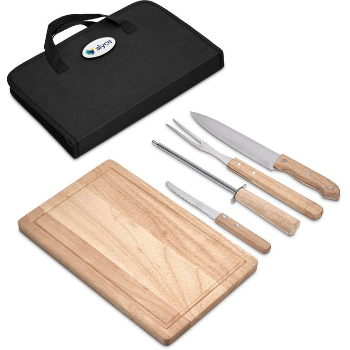 Brenton 5-Piece Braai & Carving Set | Personalised & Custom Branded Executive Corporate Gifts | Just Brand