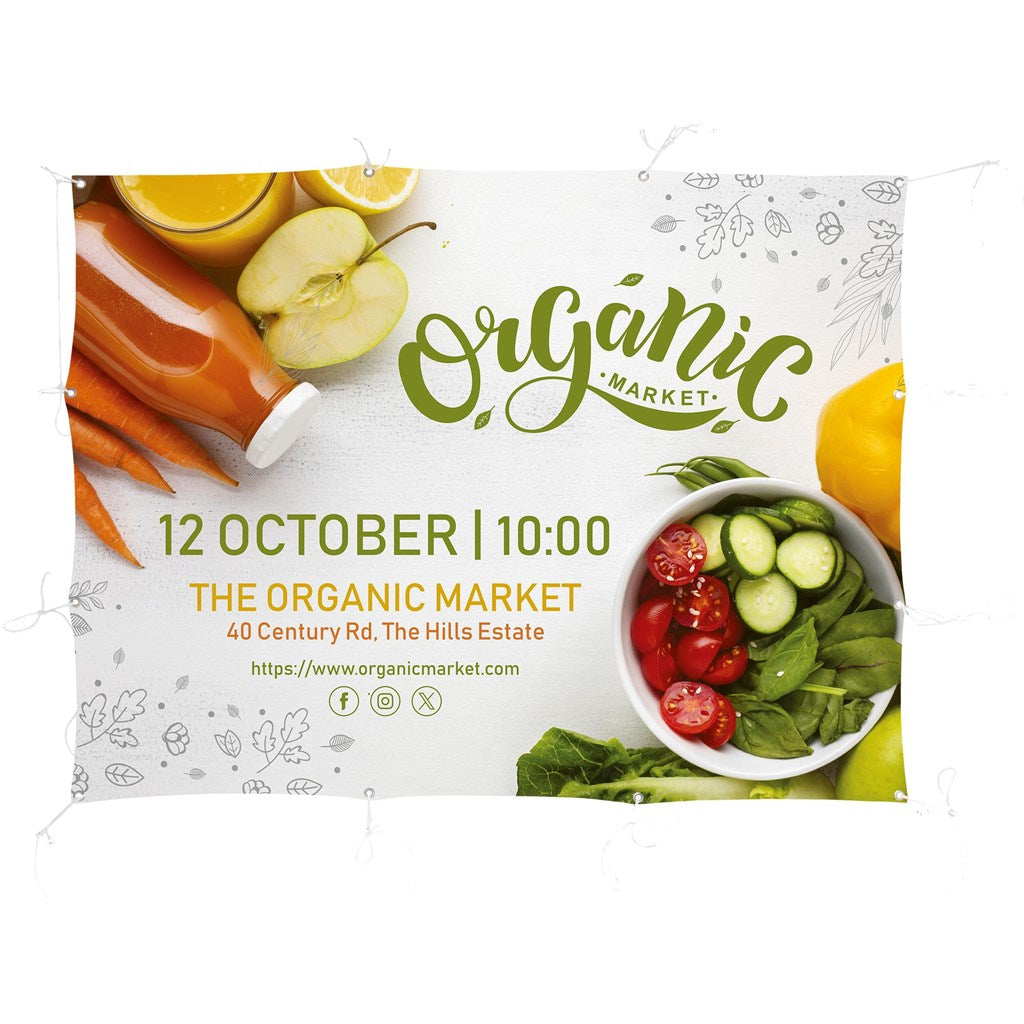 Sublimated Display Fabric Banner 2m x 1.5m – Giftwrap Shop
