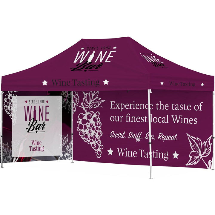 Ovation Sublimated Gazebo 4.5m X 3m - 1 Long Full-Wall Skin - 1 Short Full-Wall Skin-4.5m x 3m Sublimated Gazebos-Banners and Flags-Gift Wrap Shop