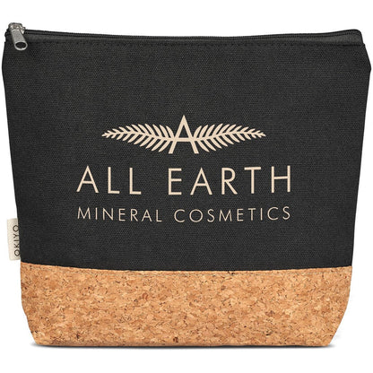 Okiyo Koruku Cork & Cotton Cosmetic Bag-Custom-branded & Personalised-Cosmetic Bags-Just Brand