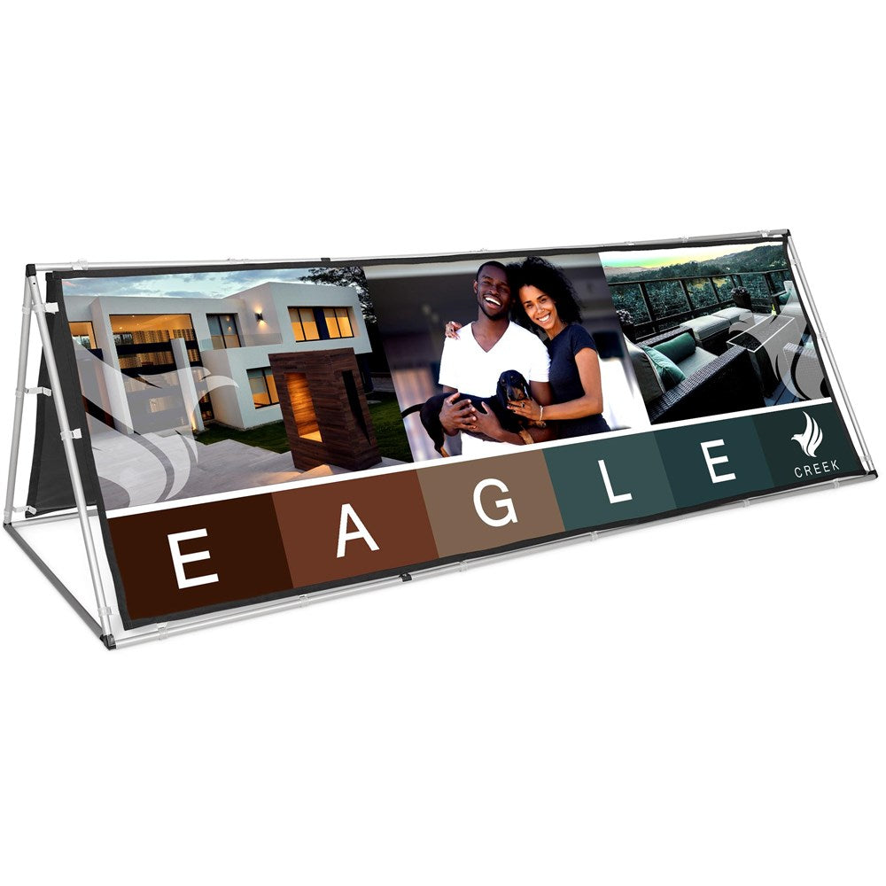 Fade Resistant A-Frame with Fabric Print 3m x 1m-Fade-Resistant A-Frame Banners-Gift Wrap Shop