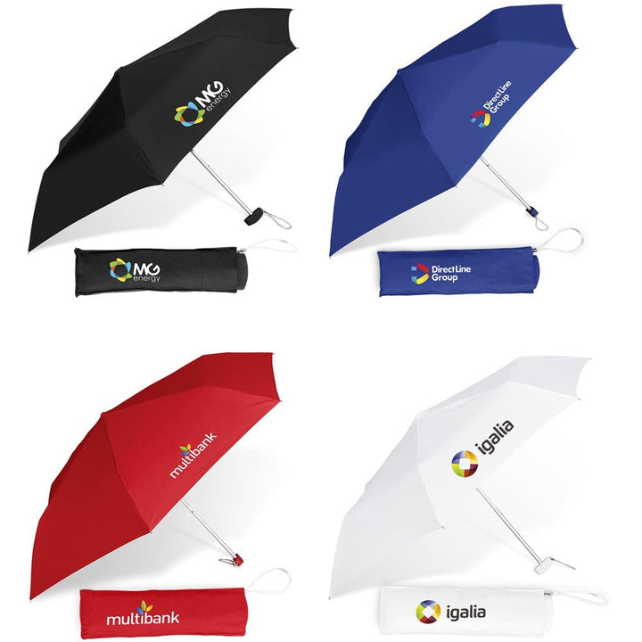 Rainbow Compact Umbrella-Umbrellas-custom-branded-corporate gifts-Gift Wrap Shop