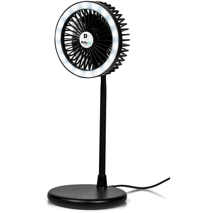 Light Breeze LED Ring Light Desk Fan-Tech Accessories-corporate gift ideas for employees-branded corporate gifts | corporate gifts south africa | Just Brand