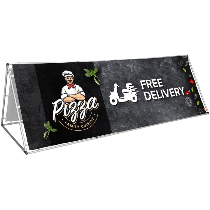 Ovation Sublimated A-Frame With Fabric Print 3m X 1m-Sublimated A-Frame Banners-Gift Wrap Shop