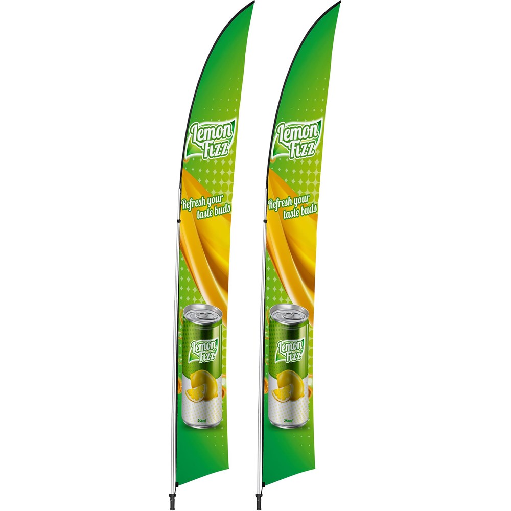 Legend 4m Arcfin Flying Banner (Set of 2)