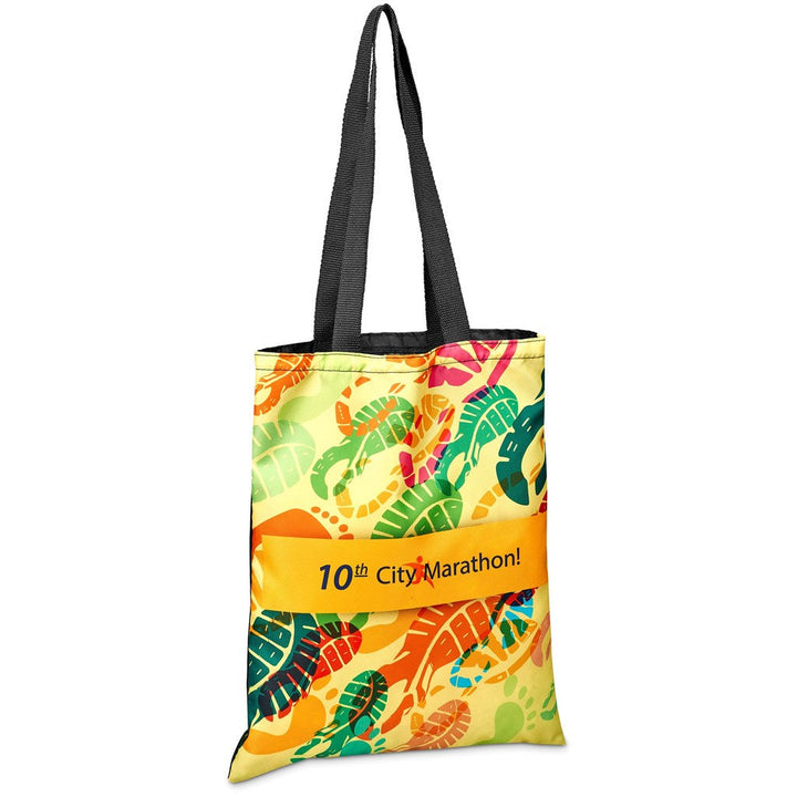 Pre-Printed Sample Hoppla Mall Shopper With Front Panel-Custom Shopper and Tote Bags-Corporste Gifts-Gift Wrap Shop