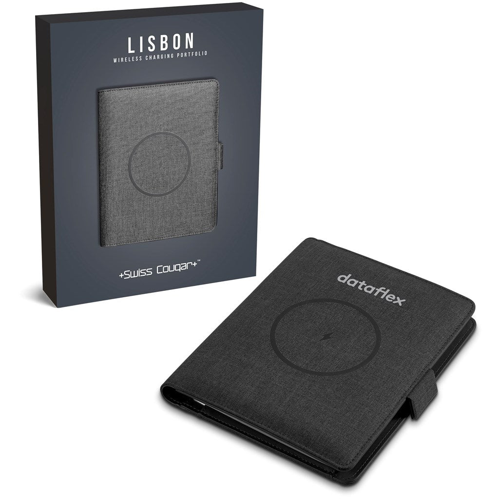 Swiss Cougar Lisbon Wireless Charging Portfolio | A4 Folders | Giftwrap Shop