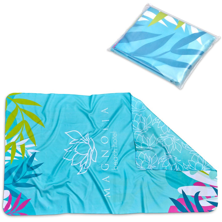 Pre-Production Sample Hoppla Hula Beach Towel - Dual Sided Branding-Custom Beach and Outdoor-Gift Wrap Shop