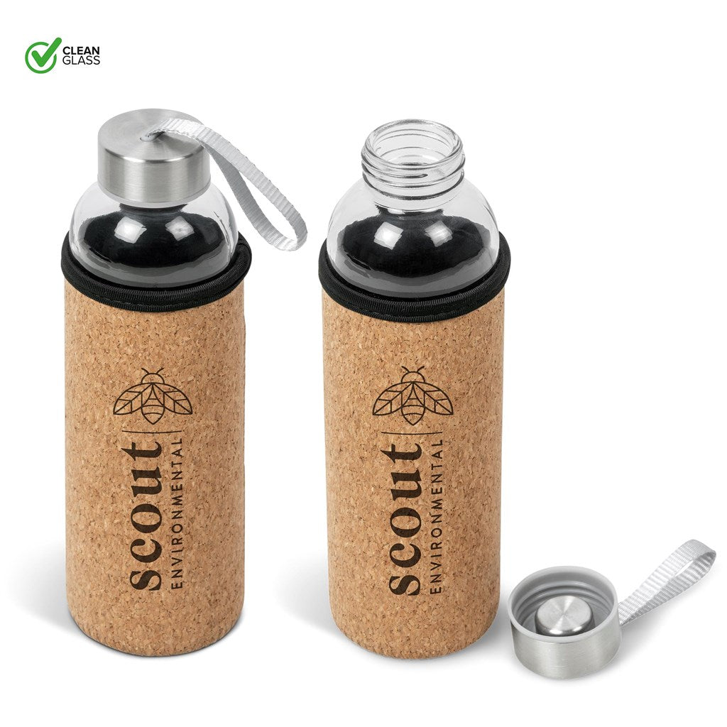 Kooshty Kork  Glass Water Bottle - 500ml