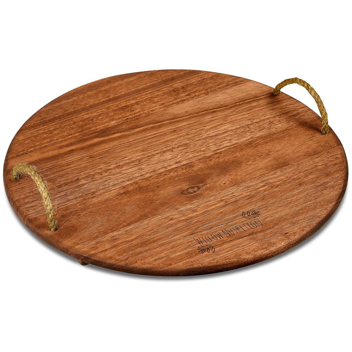 Okiyo Homegrown Large Round Hardwood Food Platter | Home and Living | Custom branded & personalised corporate gifts | Giftwrap Shop