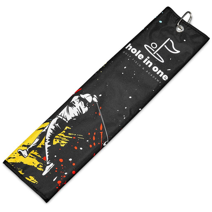 Pre-Printed Sample Hoppla Xander Golf Towel-Custom Sports and Fitness-Gift Wrap Shop