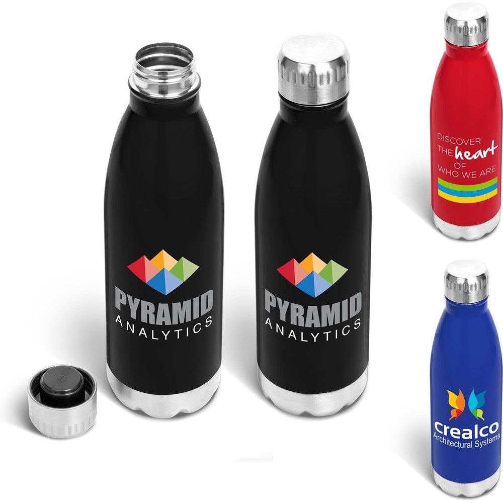 Omega Stainless Steel Water Bottle - 700ml | Metal Drinkware | Custom branded promotional items | Giftwrap Shop