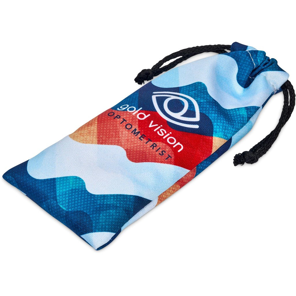 Pre-Printed Sample Hoppla Midlands Polyester Glasses Pouch | Custom Personal Care and Pamper Gifts | Custom branded & personalised promotional gifts | Gift Wrap Shop