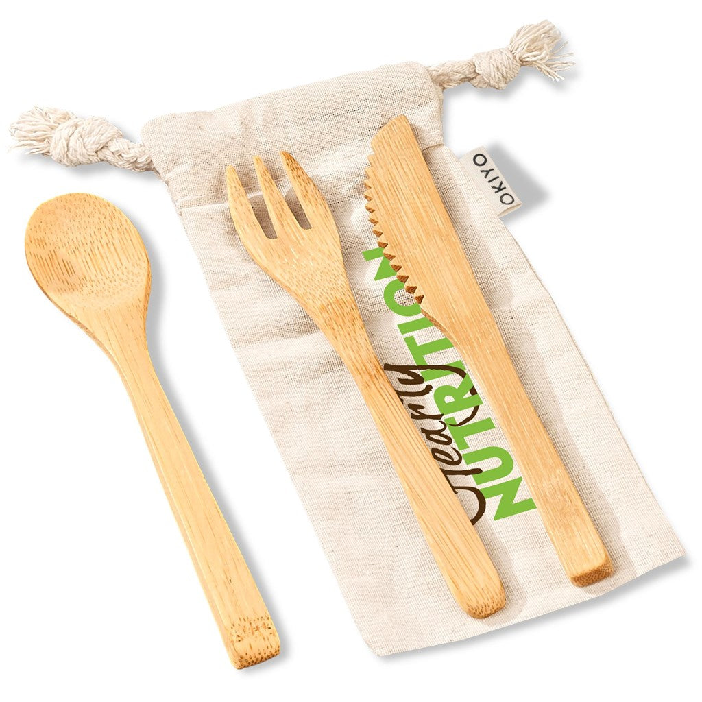 Okiyo Nakama Bamboo Cutlery Set-Eco-Friendly-Custom-brsndrd Gifts-Giftwrap Shop