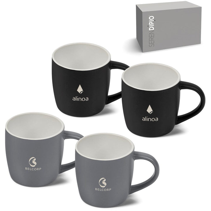 Serendipio Victoria Duo Set-Ceramic Mugs-Custom branded & personalised mugs-Giftwrap Shop