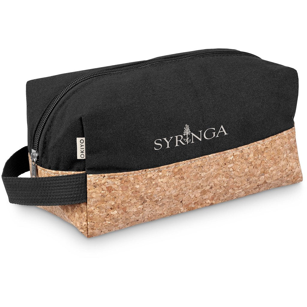 Okiyo Koruku Cork & Cotton Toiletry Bag | Eco-Friendly Bags | Custom Branded Promotional Bags | Giftwrap Shop