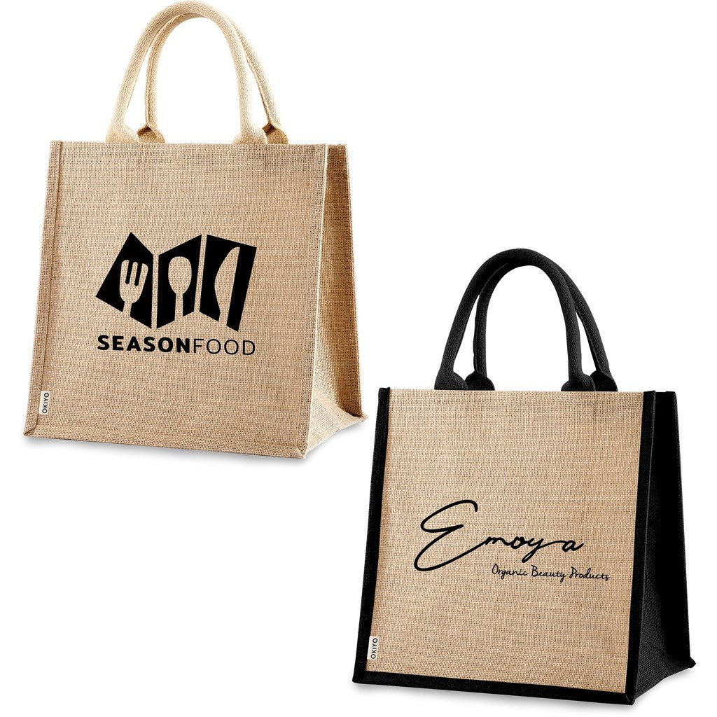 Okiyo Sumida Jute Tote-Eco-Friendly Bags | Custom-branded & Personalised Bags | Giftwrap Shop