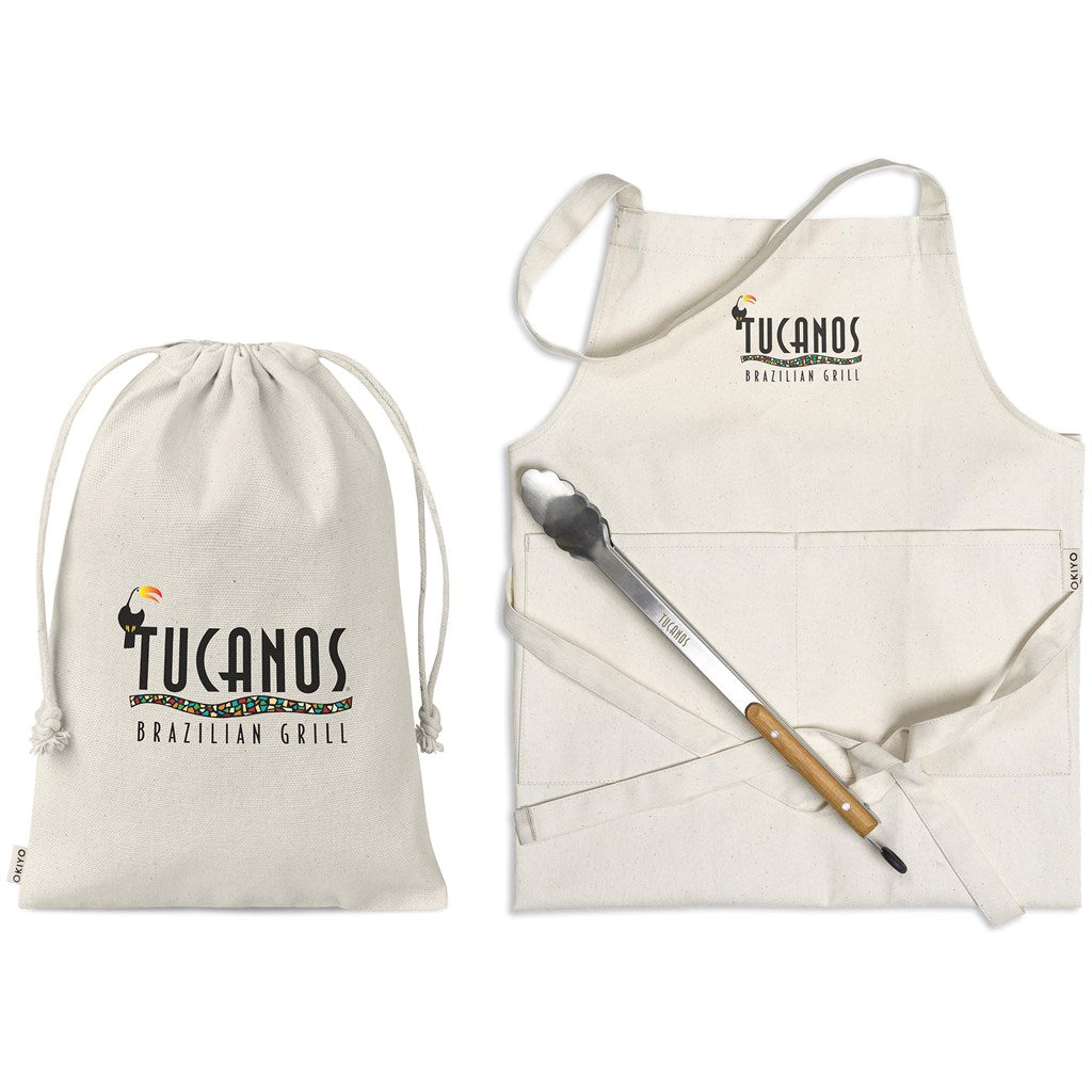 Okiyo Washoku Apron Gift Set | Braai Ideas | Custom branded & personalised corporate gifts | Gift Wrap Shop