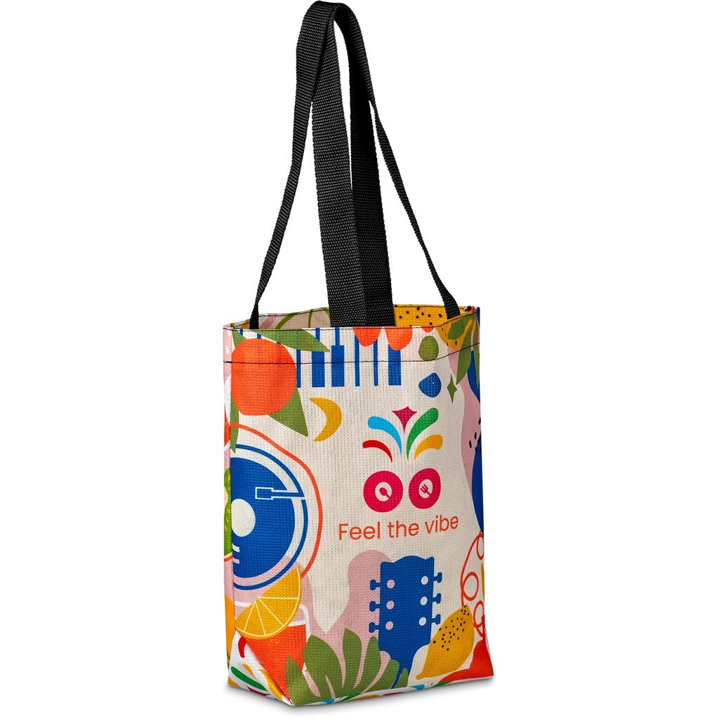 Pre-Printed Sample Hoppla Bayside RPET Stitch-Bond Shopper-Custom Shopper and Tote Bags-Corporste Gifts-Gift Wrap Shop