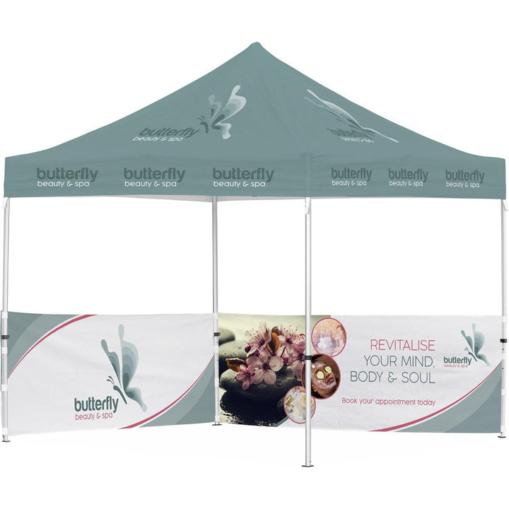 Ovation Sublimated Gazebo 3m X 3m - 2 Half-Wall Skins-3m x 3m Sublimated Gazebos-Banners and Flags-Gift Wrap Shop