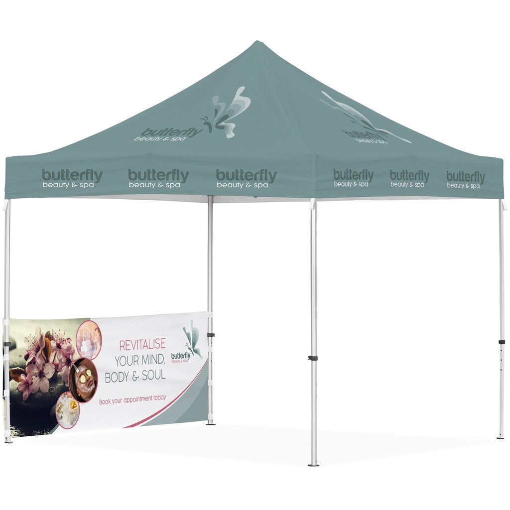 Ovation Sublimated Gazebo 3m X 3m - 1 Half-Wall Skin-3m x 3m Sublimated Gazebos-Banners and Flags-Gift Wrap Shop