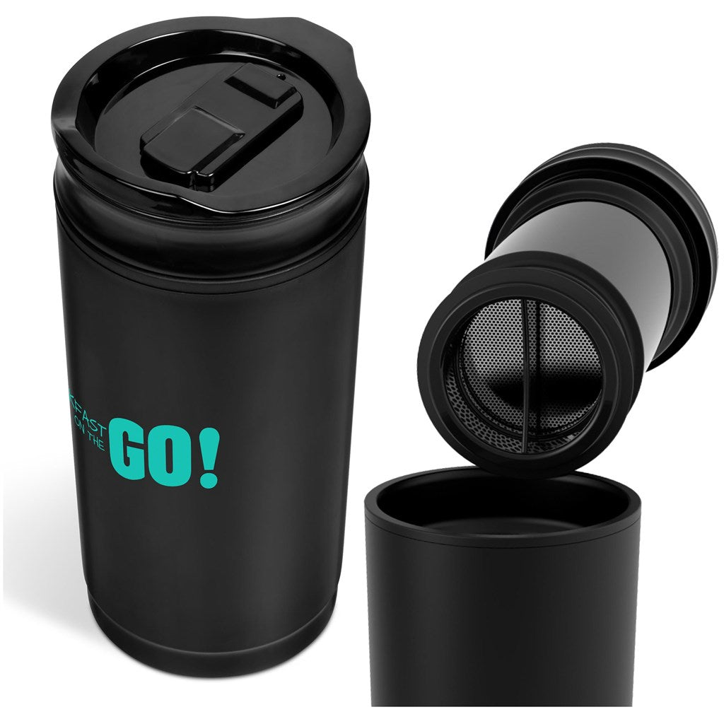 Colombia Plastic Double-Wall Tumbler & Press - 470ml | Custoom Branded | Plastic Drinkware