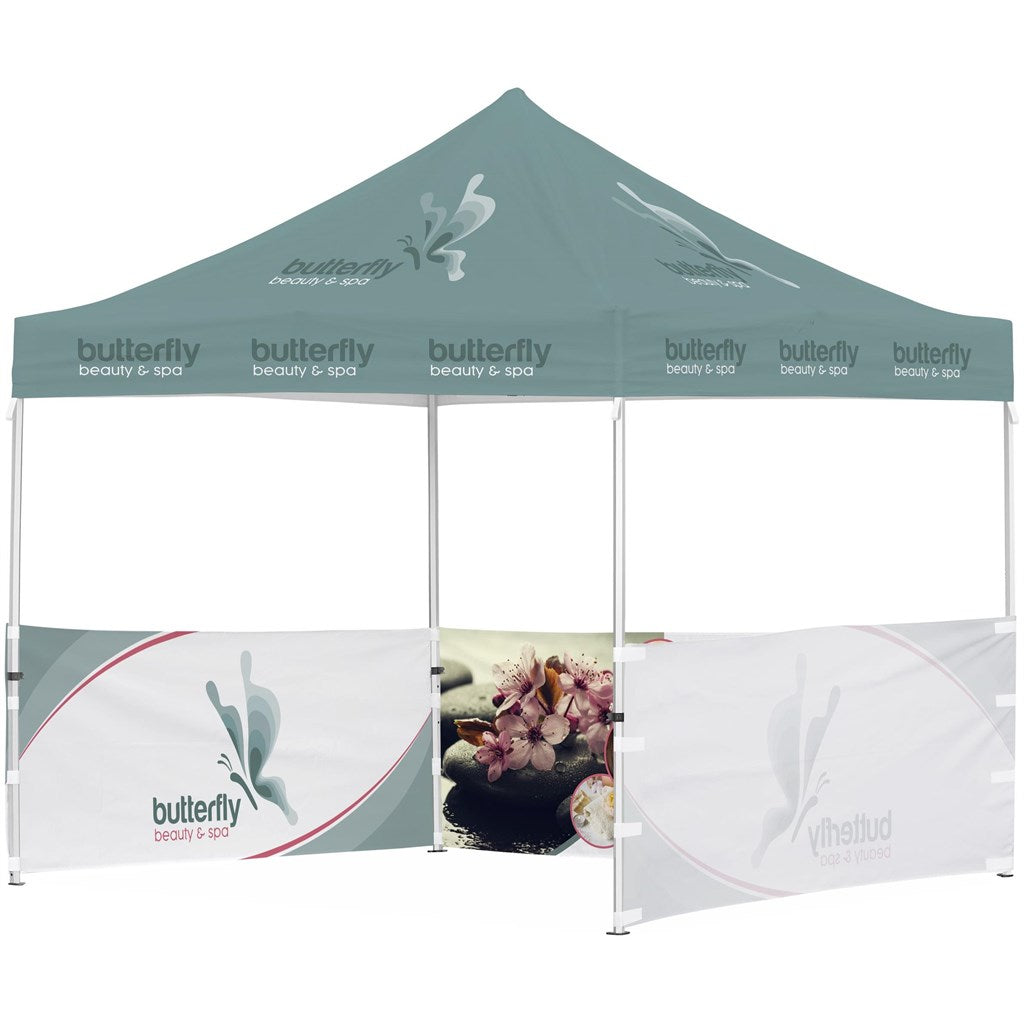 Ovation Sublimated Gazebo 3m X 3m - 3 Half-Wall Skins-3m x 3m Sublimated Gazebos-Banners and Flags-Gift Wrap Shop