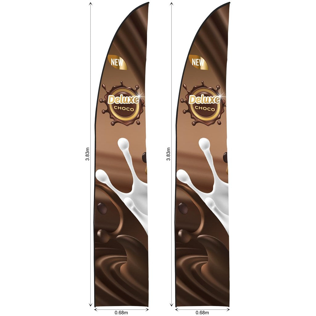 Legend 3m Sublimated Arcfin Flying Banner Skin - Set Of 2 (Excludes Hardware)