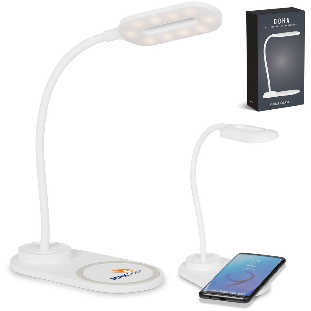 Swiss Cougar Doha Wireless Charger & Desk Lamp | Wireless Chargers | Giftwrap Shop