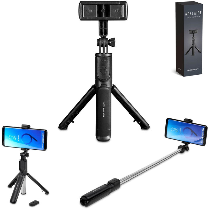 Swiss Cougar Adelaide Tripod Selfie Stick-Tech Accessories-corporate gift ideas for employees-branded corporate gifts | corporate gifts south africa | Just Brand