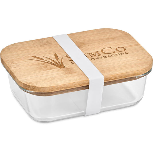 Okiyo Moshi Glass & Bamboo Lunch Box-Kitchen Essentials-corporate gift ideas for employees-branded corporate gifts | corporate gifts south africa | Just Brand