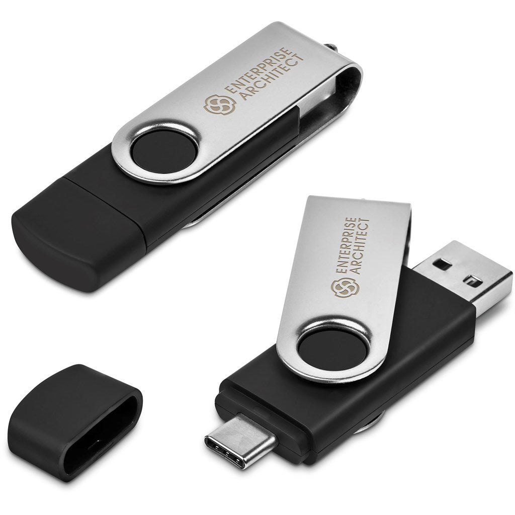 Shuffle Glint Flash Drive – 32GB - Silver | Memory Sticks | Custom-Branded Promotional Gifts | Giftwrap Shop