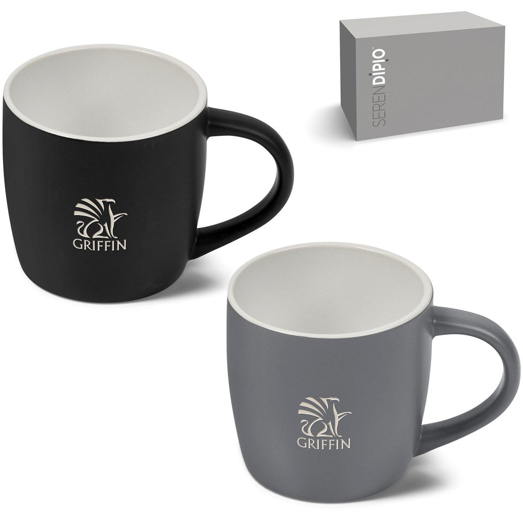 Serendipio Victoria Shades Double Mug Set-Ceramic Mugs-Custom branded & personalised mugs-Giftwrap Shop