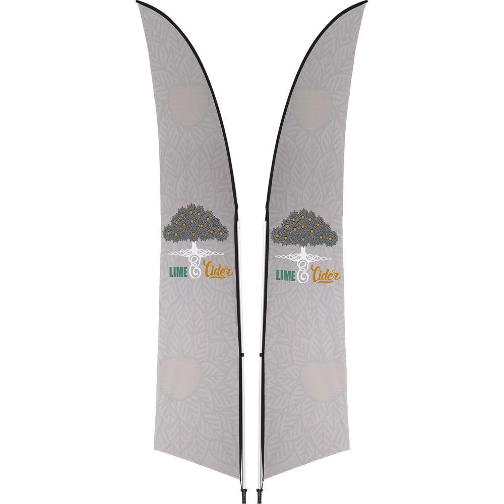 Legend 3M Sublimated Arcfin Double-Sided Flying Banner - 1 complete unit