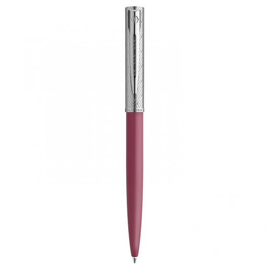 Waterman Allure Deluxe Ball Pen Medium Nib Blue Ink - Pink