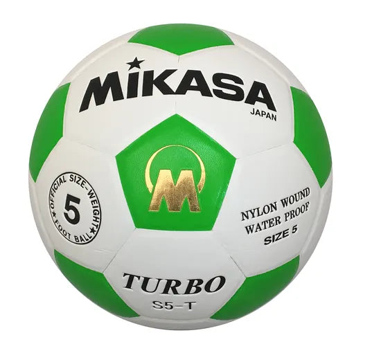 Mikasa S5 Turbo Soccer Ball | White/Green