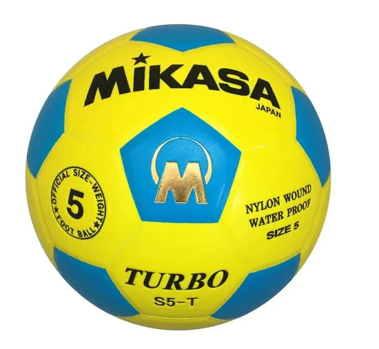 Mikasa S5 Turbo Soccer Ball | Yellow/Blue