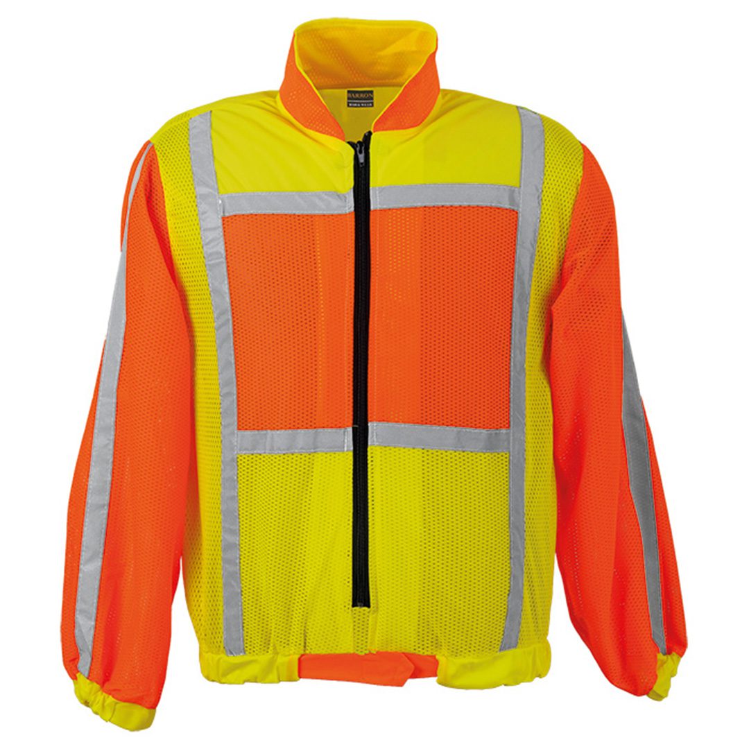 Razu-Weld Long Sleeve Reflective Jacket | Lime / Orange
