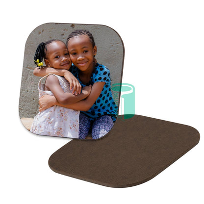 Gloss Hardboard Coasters - product view 3