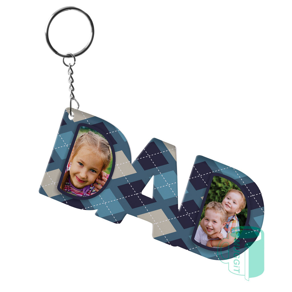 White 3mm Sublimer Keyrings - product view 8